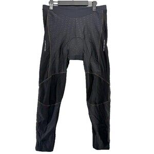 Santic Cycling Pants Womens Size Medium Black Padded Breathable Reflective New